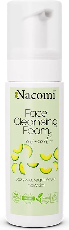 Shkumë pastruese për fytyrë Nacomi Avocado për femra, 150ml