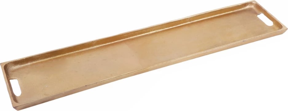 Tabaka dekorative ZADIN, alumin, ngjyrë ari, 78x18x5cm
