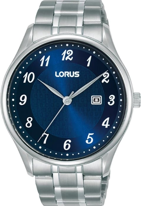 Orë dore Lorus RH905PX9, për meshkuj, e argjendtë
