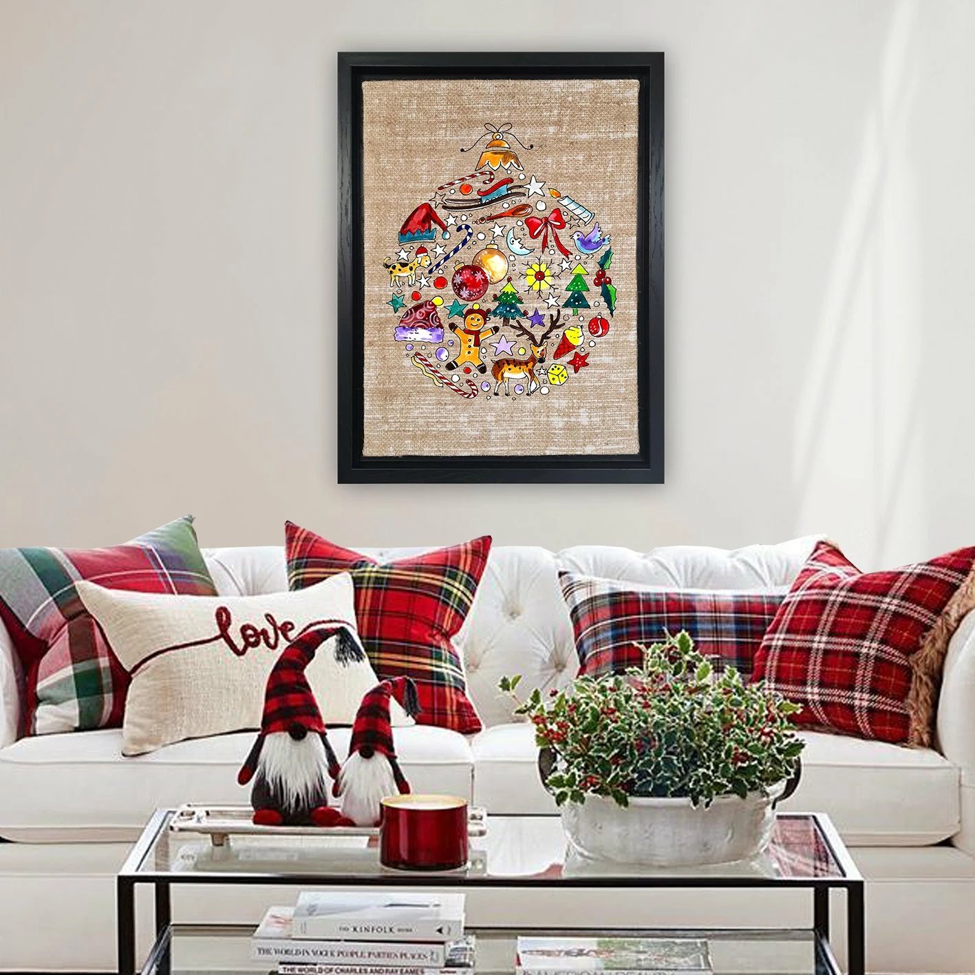 Pikturë dekorative në kanavacë me kornizë, shumëngjyrëshe, Wallity LSJ200872_6696, 67x97cm