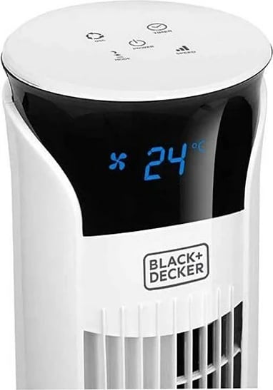 Ventilator kolonë Black+Decker BXEFT49E, i bardhë