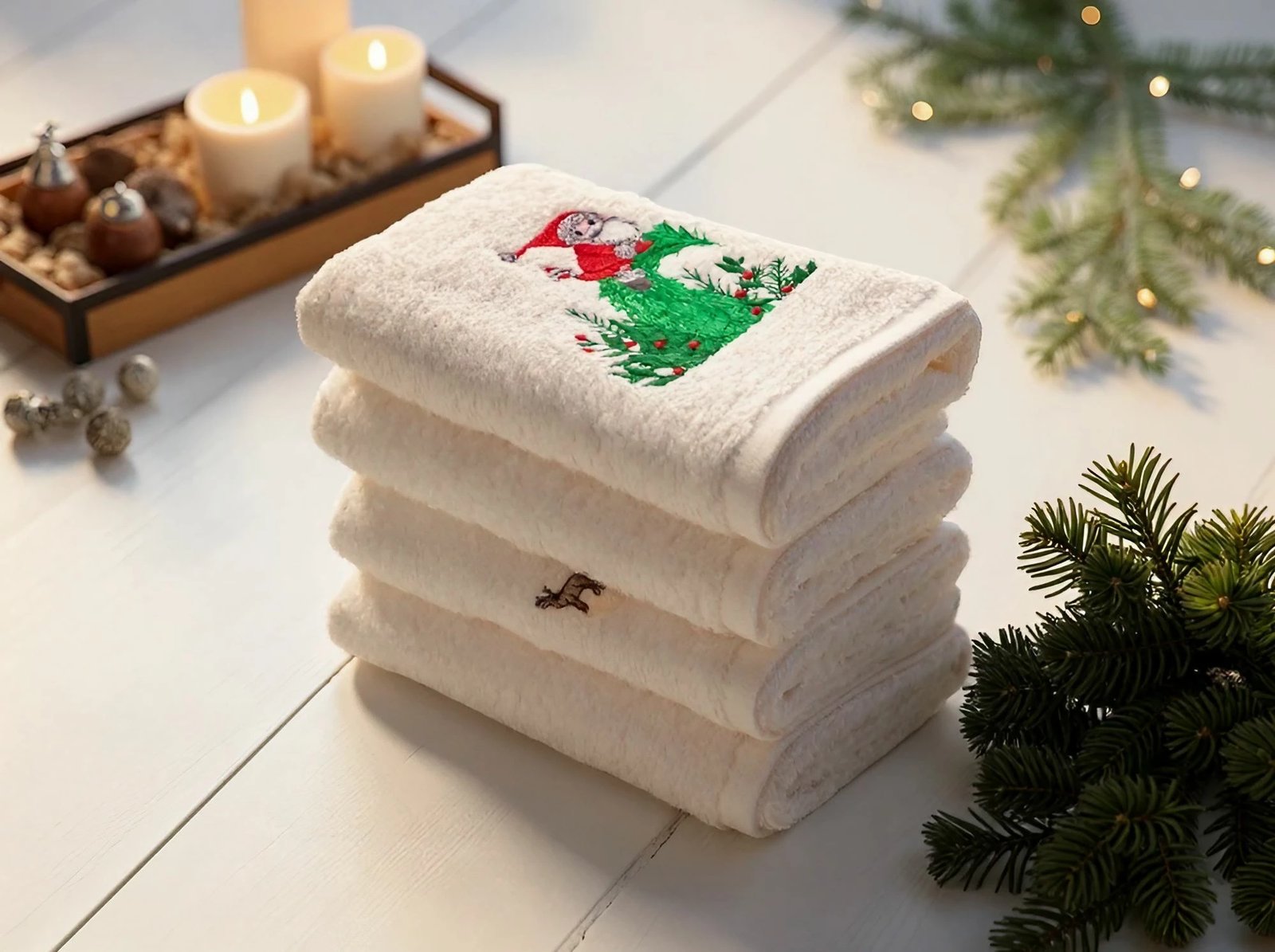 Set peshqirësh për larje (4 copë), Mijolnir, Christmas Glow