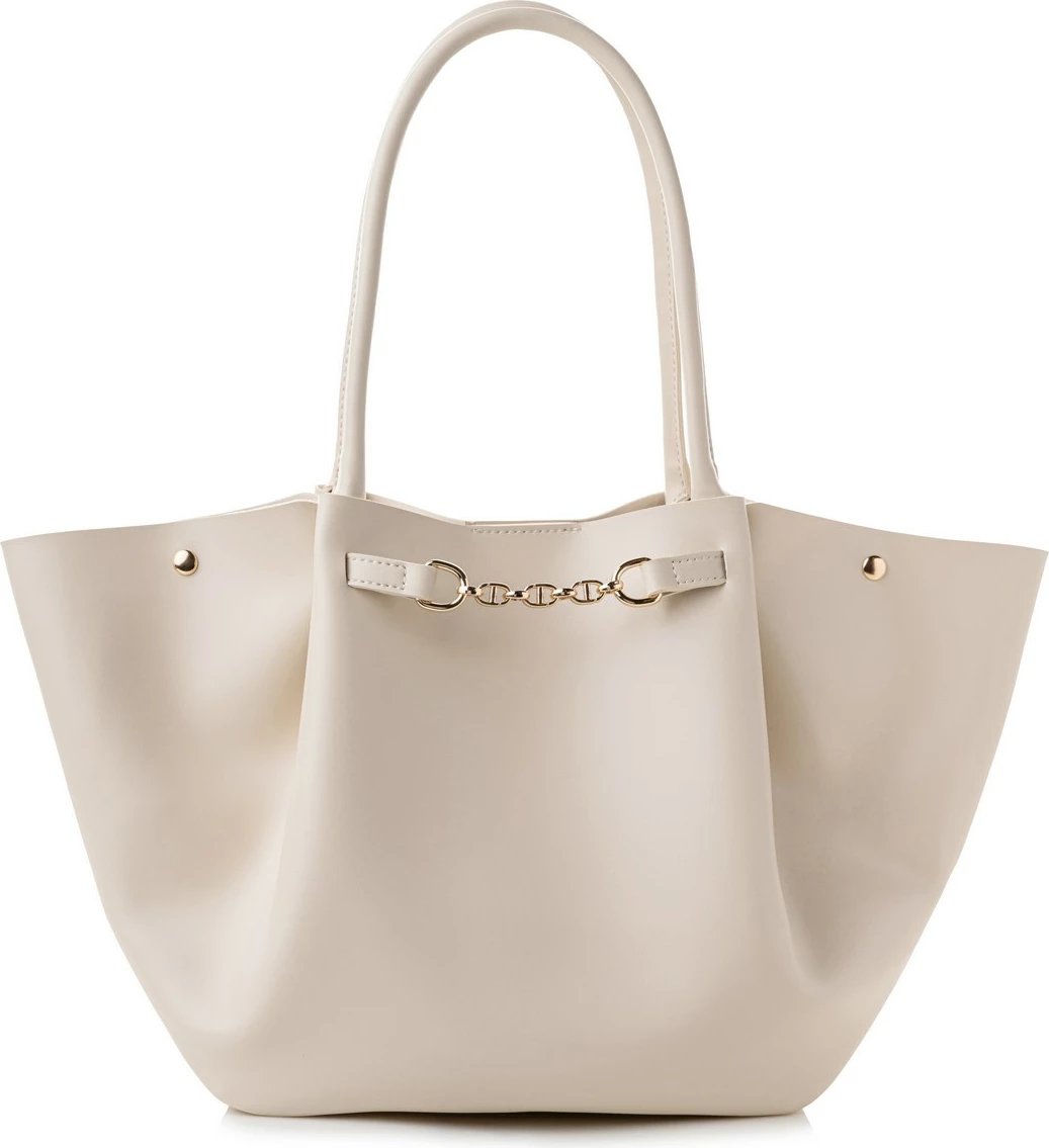 Çantë tote Lucky Bees, krem, 1249