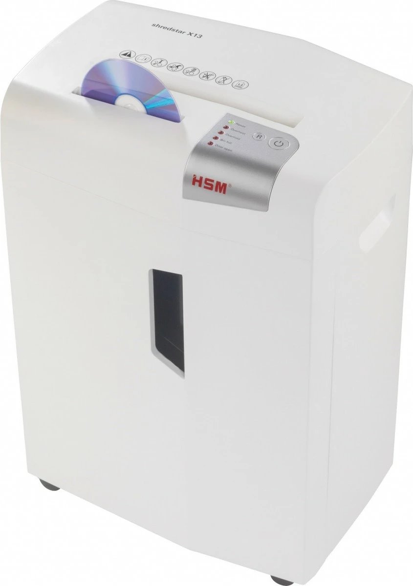 Makineri për copëtim dokumentesh HSM shredstar X13, 23L, prerje kryqëzuese, e bardhë