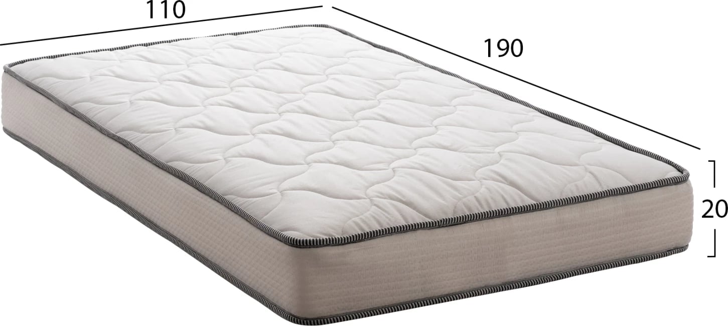 Dyshek DREAMTOPIA, seri ATLAS, FH654.110, 110x190x20 cm