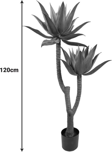 Bimë dekorative lotus në vazo, ngjyrë e gjelbër, 120cm