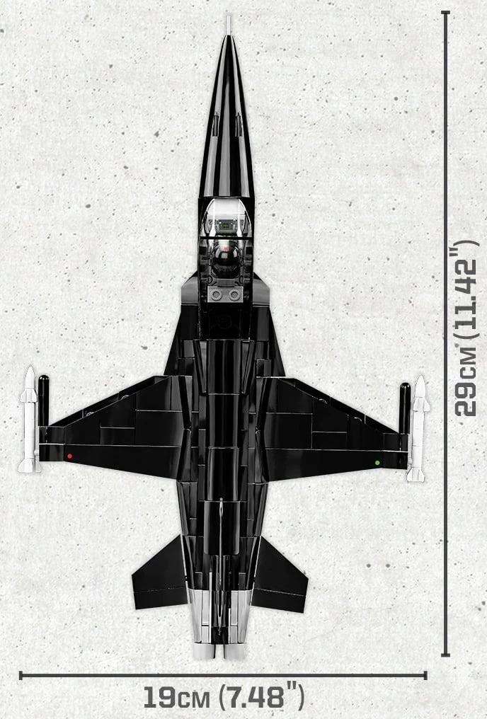 Set blloqe Cobi Klocki Top Gun MiG-28, 332 pjesë, i zi