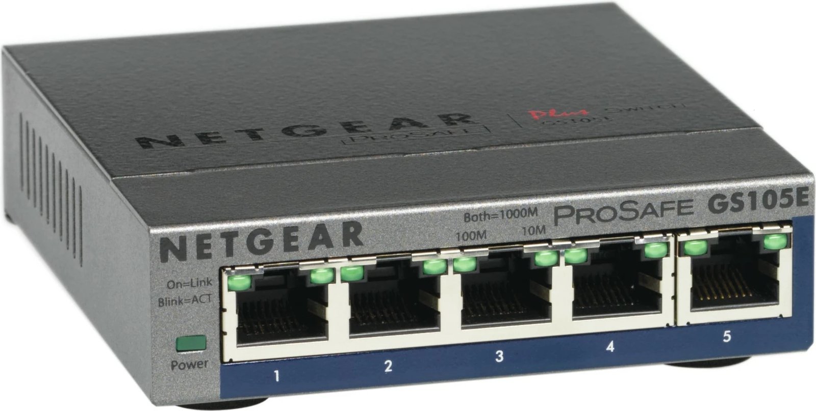 Switch NETGEAR GS105E-200PES, Managed, L2/L3, Gigabit Ethernet, Gri