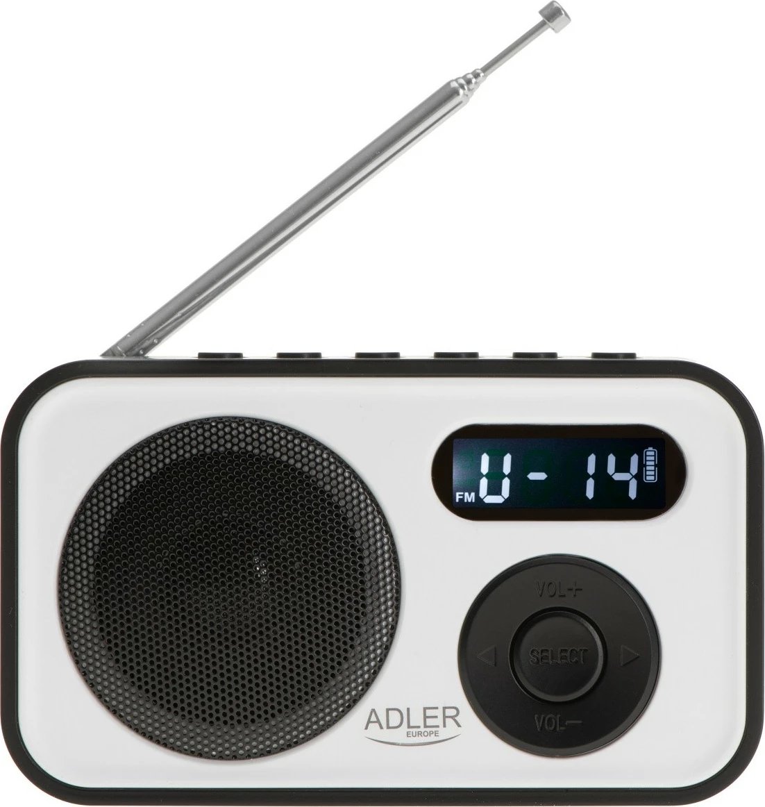 Radio digjitale Adler AD1906, PLL AM/FM, e zezë