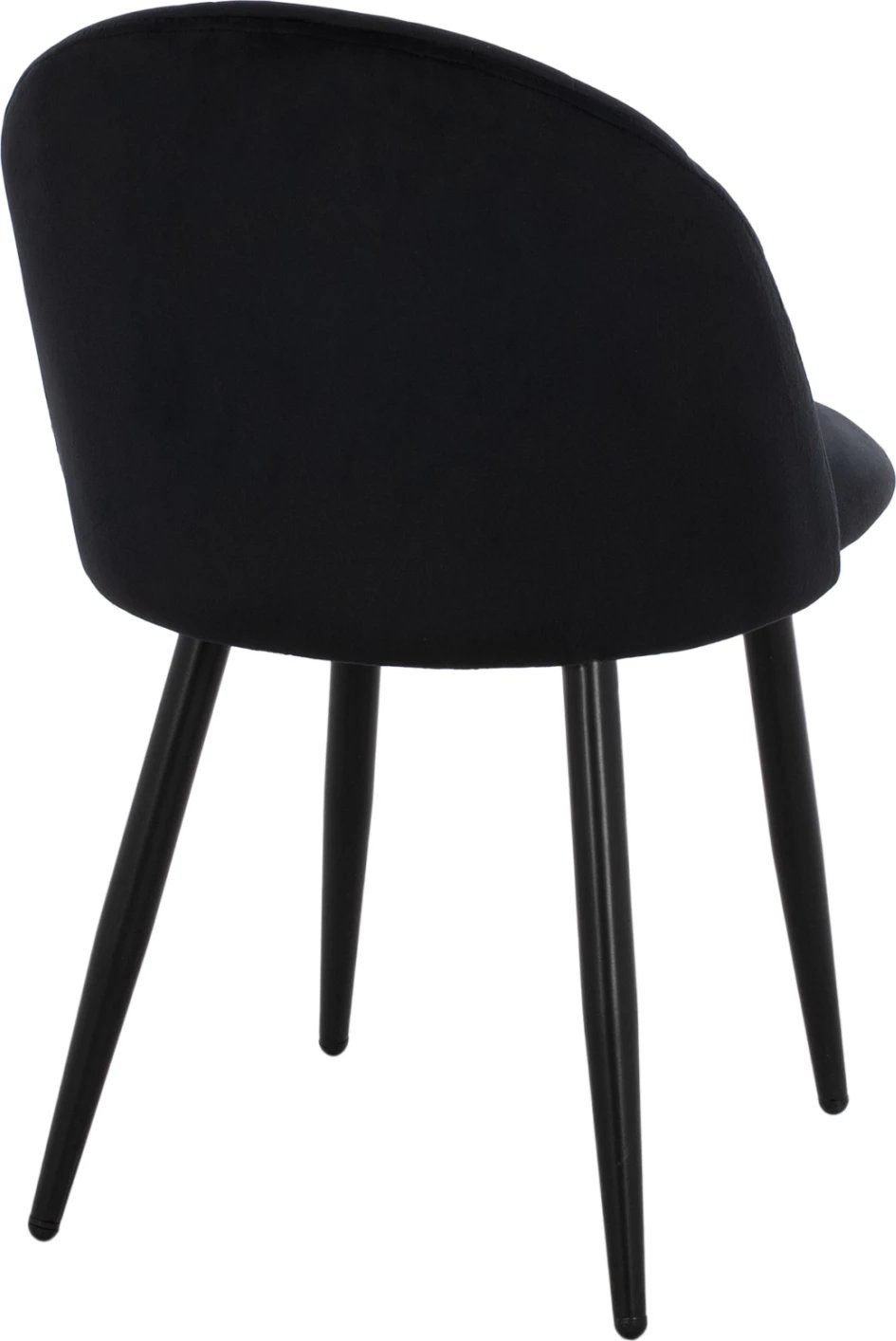 Karrige ODED me këmbë metalike të zeza & kadife të zezë FH8731.14 45x52x77 cm, set prej 4 copë