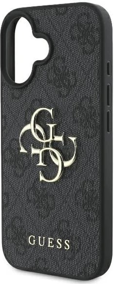 Mbështjellës Guess 4G Big Logo për iPhone 16, 6.1", i zi