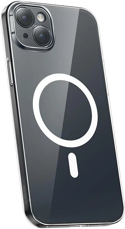Mbështjellës Baseus Magnetic Crystal Clear për iPhone 13, transparent, me xham të temperuar dhe set pastrimi