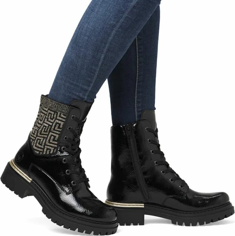 Çizme për femra Rieker, të zeza