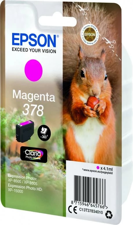 Kartrixh boje Epson 378 (C13T37834010) Claria Photo HD 4.1 ml magenta