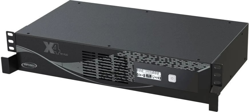 UPS Infosec X4 600 RM Plus, 0.6 kVA, 360 W, 6 dalje AC, E zezë UPS Infosec X4 600 RM Plus, 0.6 kVA, 360 W, 6 dalje AC, E zezë