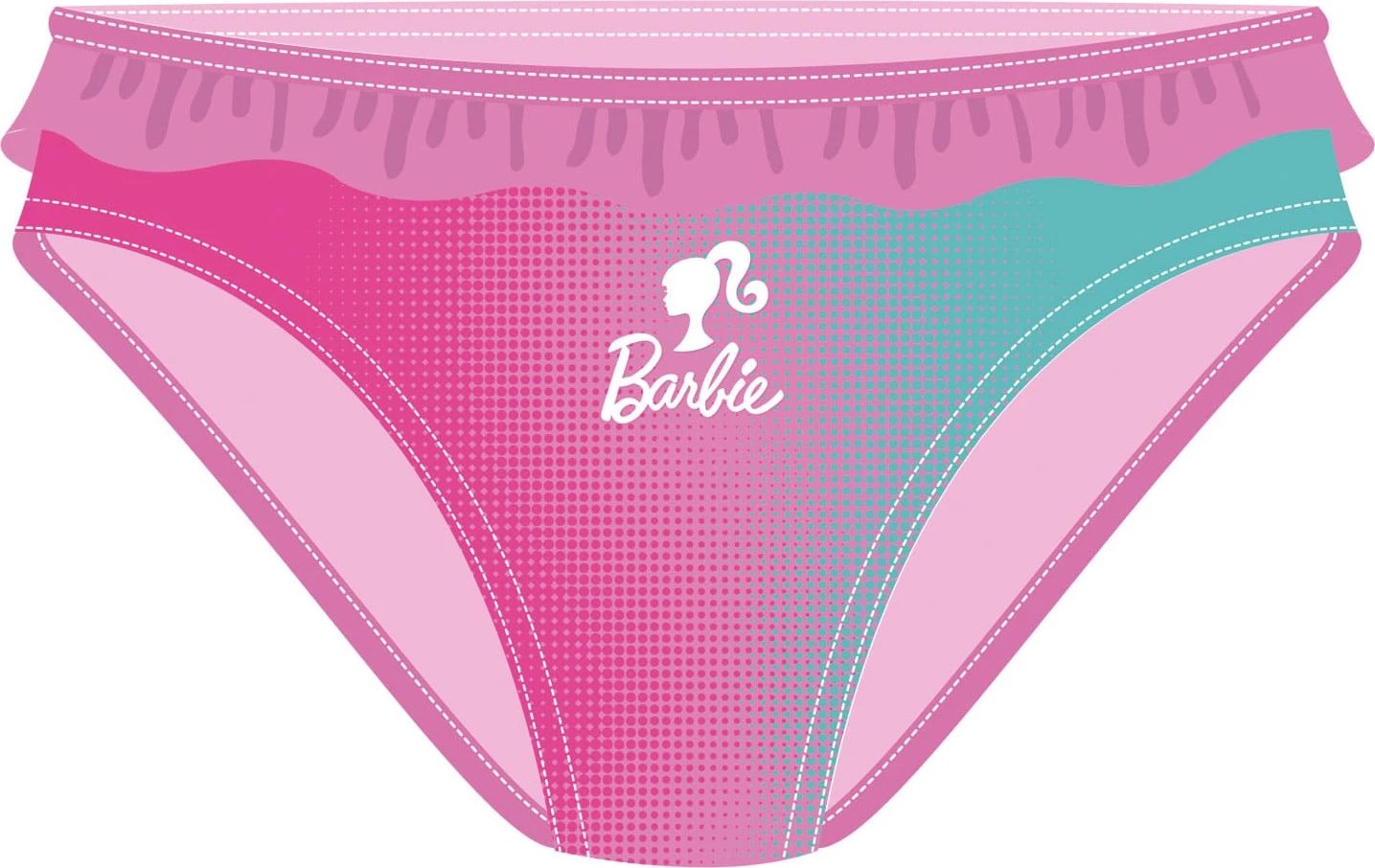 Kostum Noti Disney Barbie - Swim-Slip 2A 8348 (Pembe, 8)