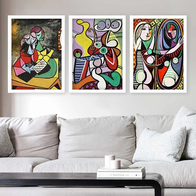 Pikturë dekorative me kornizë (3 copë), Wallity, 3BC_UNPP01_3545