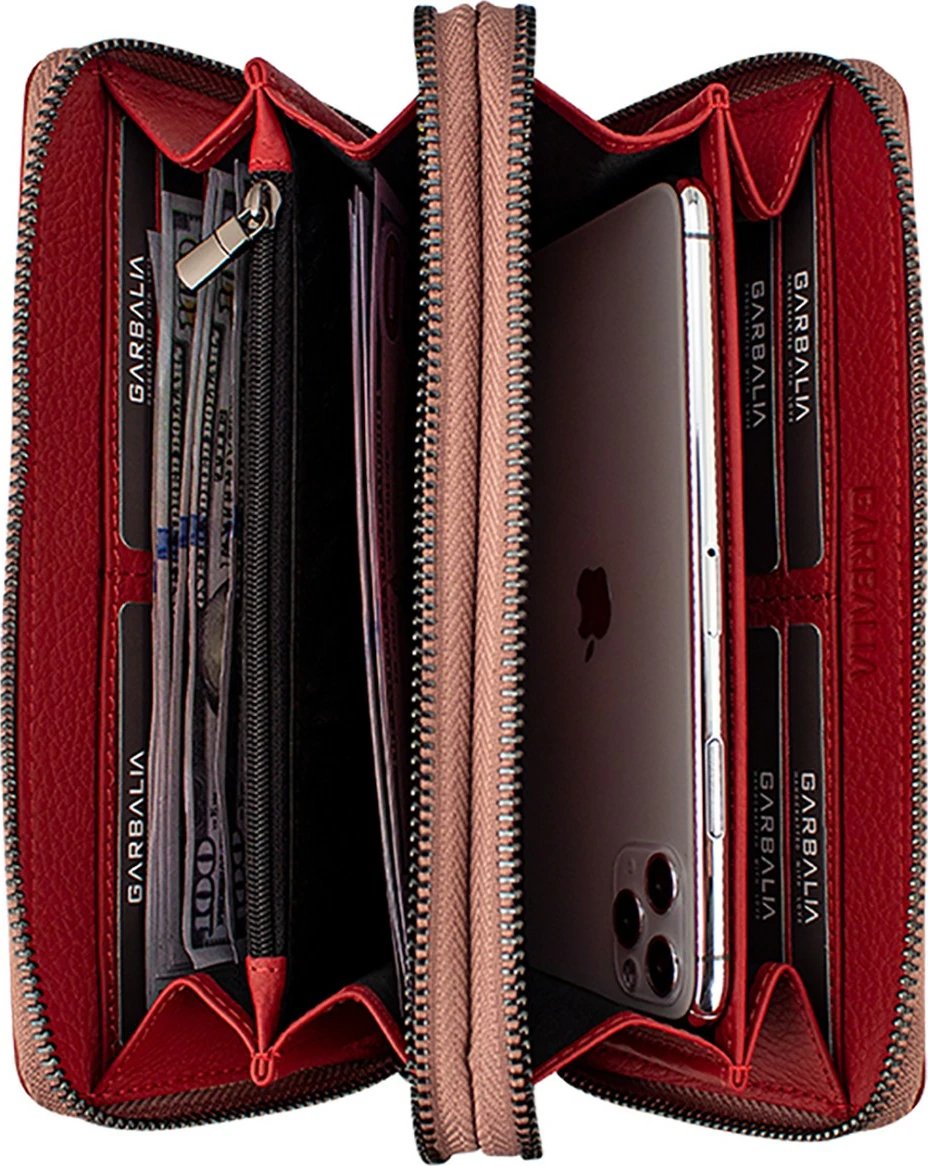 Portofol uniseks Zoozie Bags, ngjyrë dry rose, Orleans