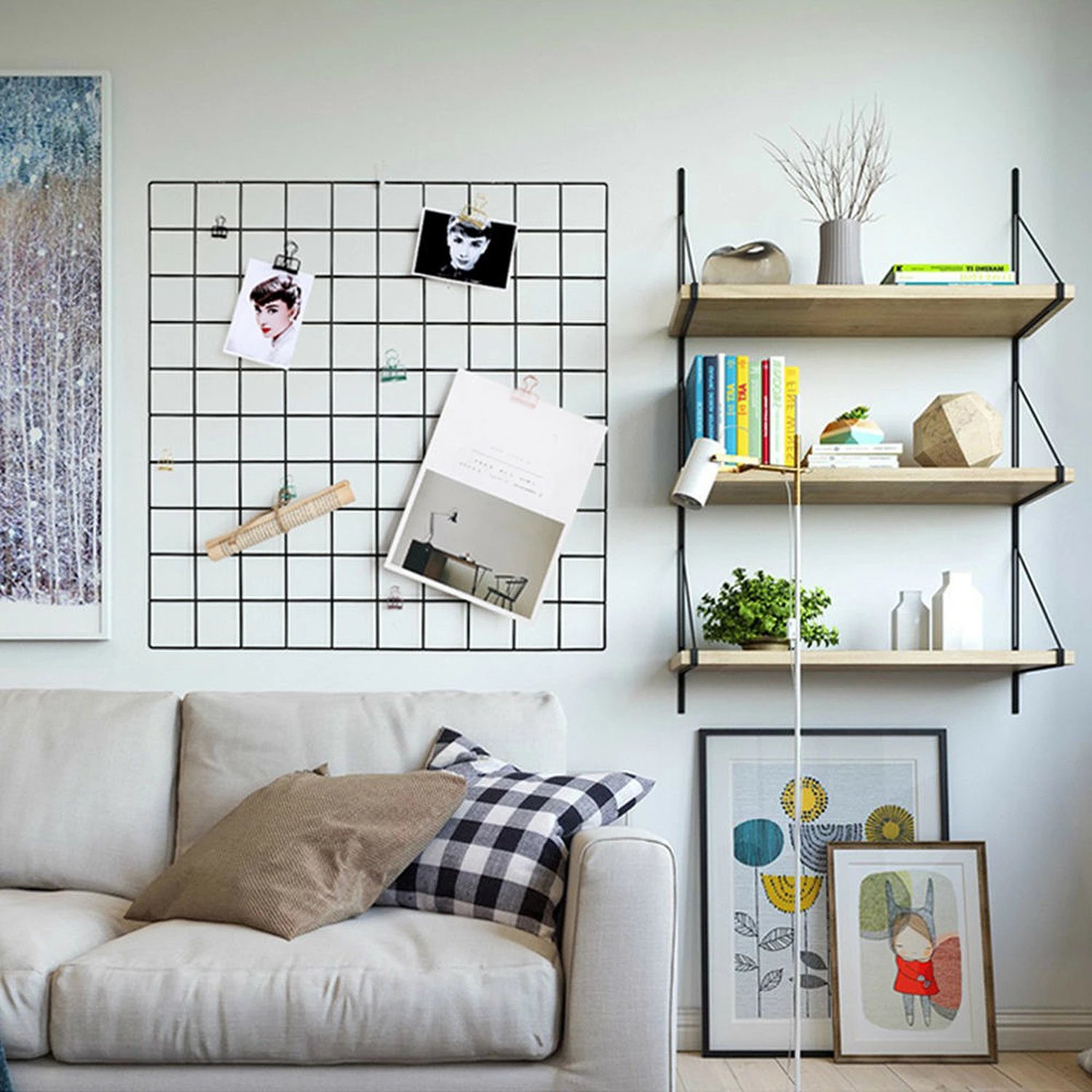 Aksesor dekorativ metalik për mur, Wallity, WR004, i zi, 60x60x3cm Aksesor dekorativ metalik për mur, Wallity, WR004, i zi, 60x60x3cm