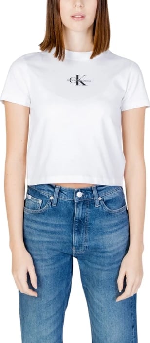 Maicë për femra Calvin Klein Jeans, e bardhë