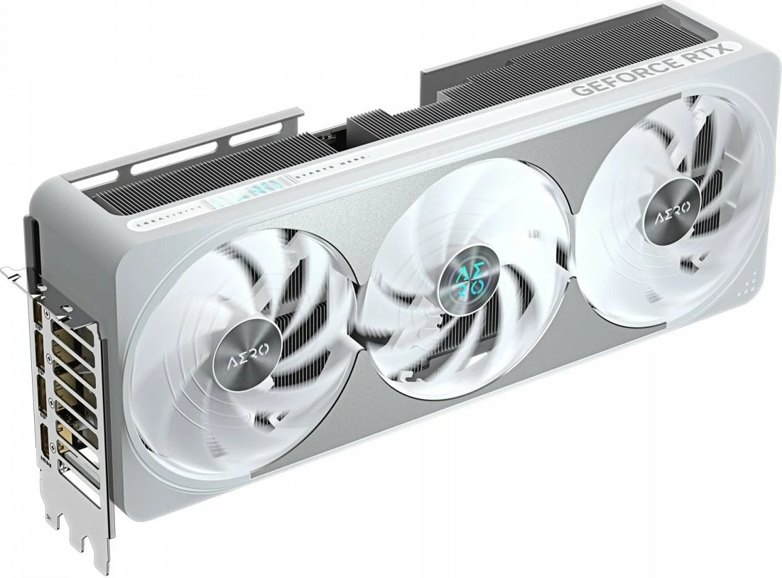 Kartelë grafike Gigabyte GeForce RTX 5070 Ti AERO OC 16G, 16 GB, e bardhë