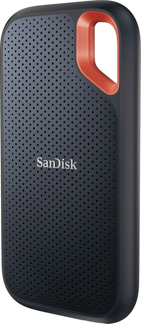 Disk i jashtëm SSD SanDisk Extreme Portable, 2 TB, USB Type-C, 3.2 Gen 2, 1050 MB/s, Mbrojtje me fjalëkalim, E zezë