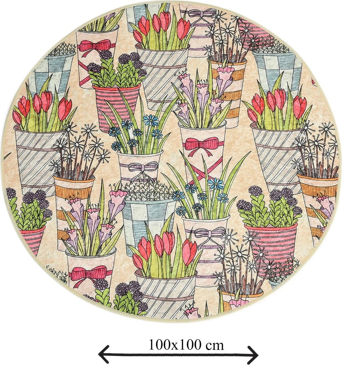 Tapet banjoje Mijölnir, Flowerpot Djt, shumëngjyrësh, 100cm Tapet banjoje Mijölnir, Flowerpot Djt, shumëngjyrësh, 100cm