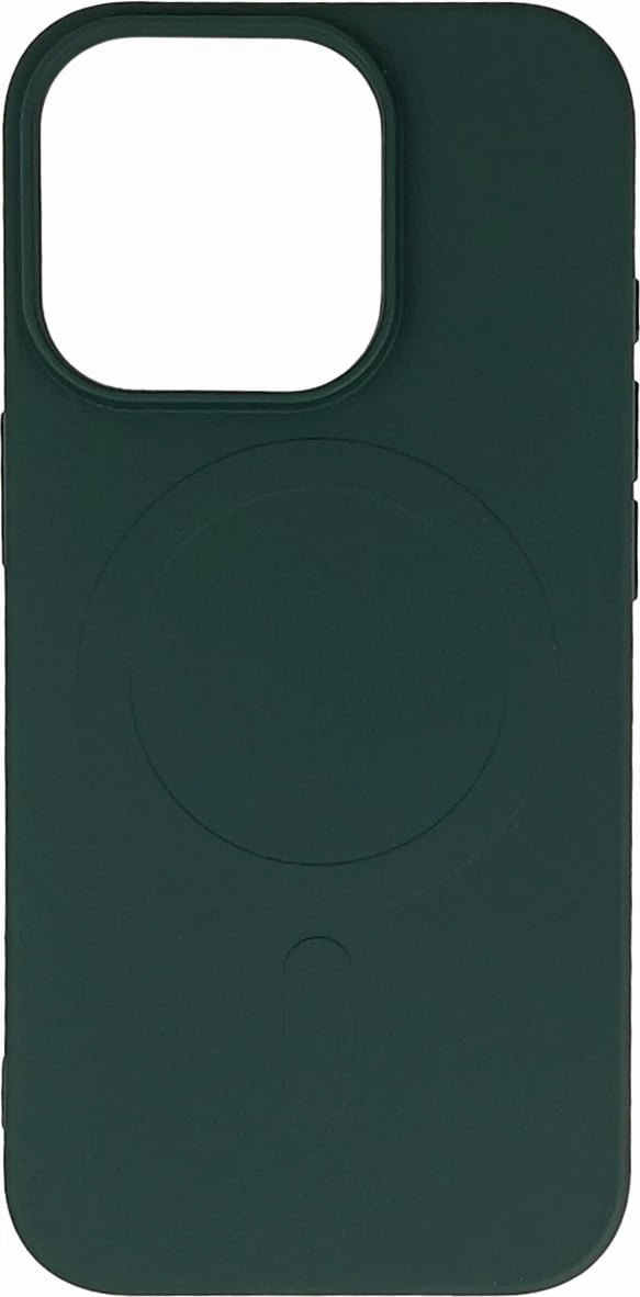 Mbështjellës Hurtel Liquid Silicone Case MagSafe për iPhone 16 Pro Max, e gjelbër e errët