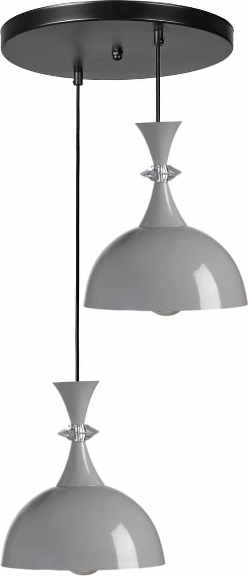 Llambë tavani Opviq, 9024-2, metal, gri dhe e zezë