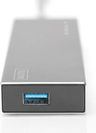 Hub USB 3.0 Digitus DA-70241-1, 7 porta, aktiv, alumini, zi