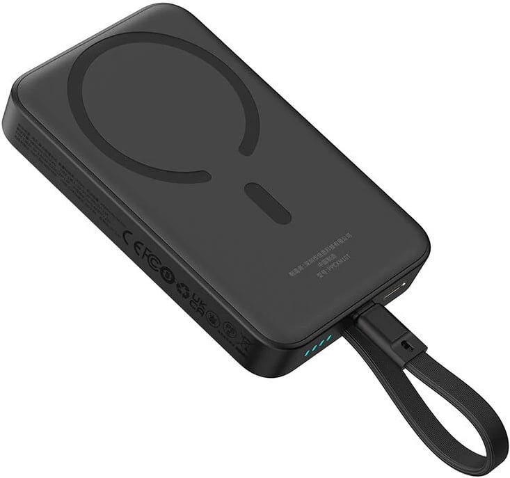 Powerbank Baseus Magnetic Mini 10000mAh, USB-C 30W MagSafe, e zezë
