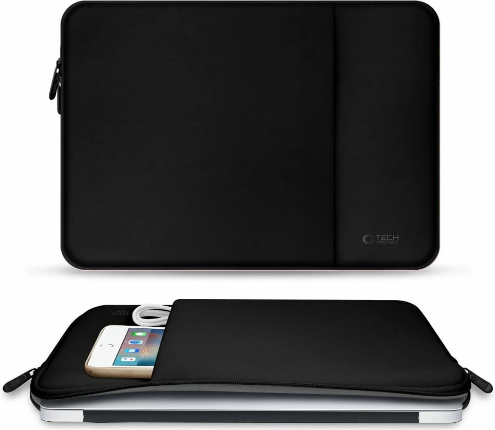 Kasë Tech-Protect Neoprene për laptop 15-16", e zezë