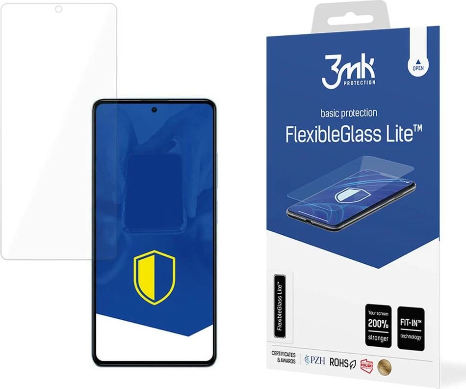 Xham i temperuar hibrid 3mk FlexibleGlass Lite për Xiaomi Redmi Note 12 Pro, Transparent