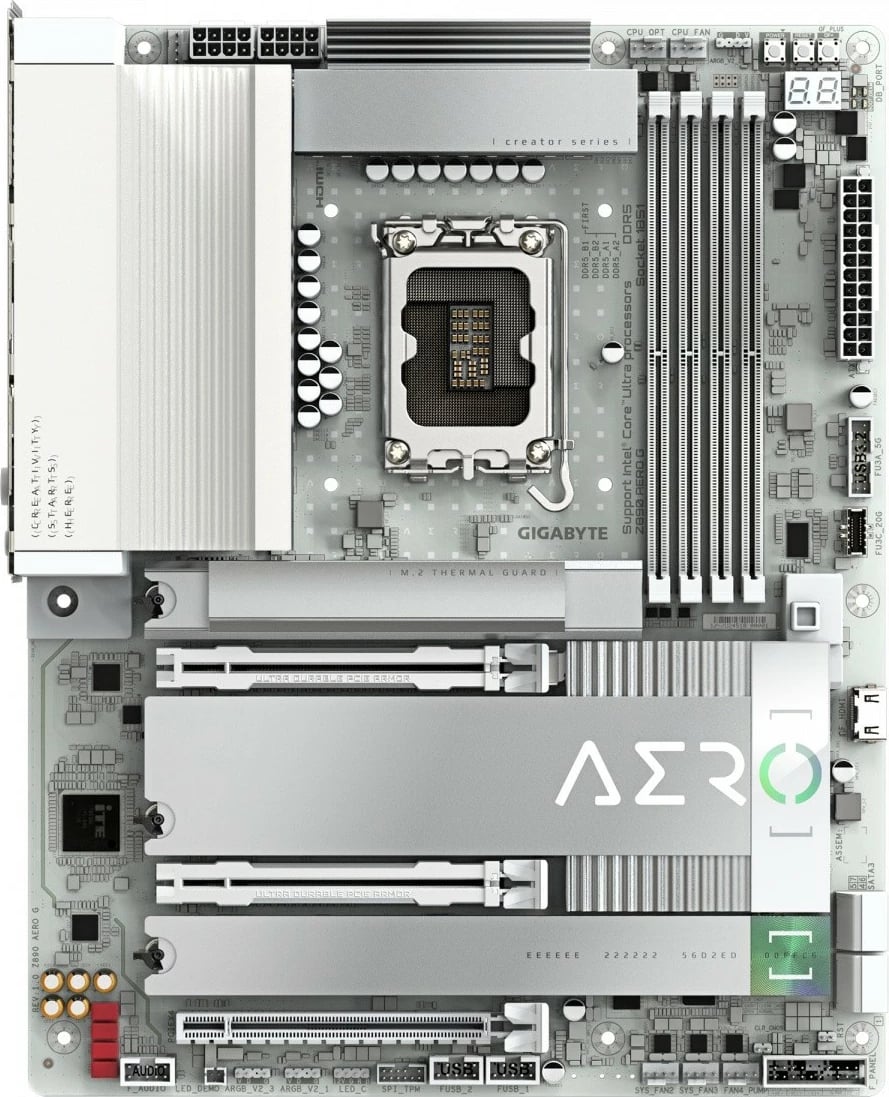 Pllakë amë Gigabyte Z890 AERO G, ATX, LGA1851, DDR5, Gri