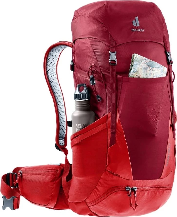 Çantë shpine Deuter Futura PRO 36 për hiking, e kuqe