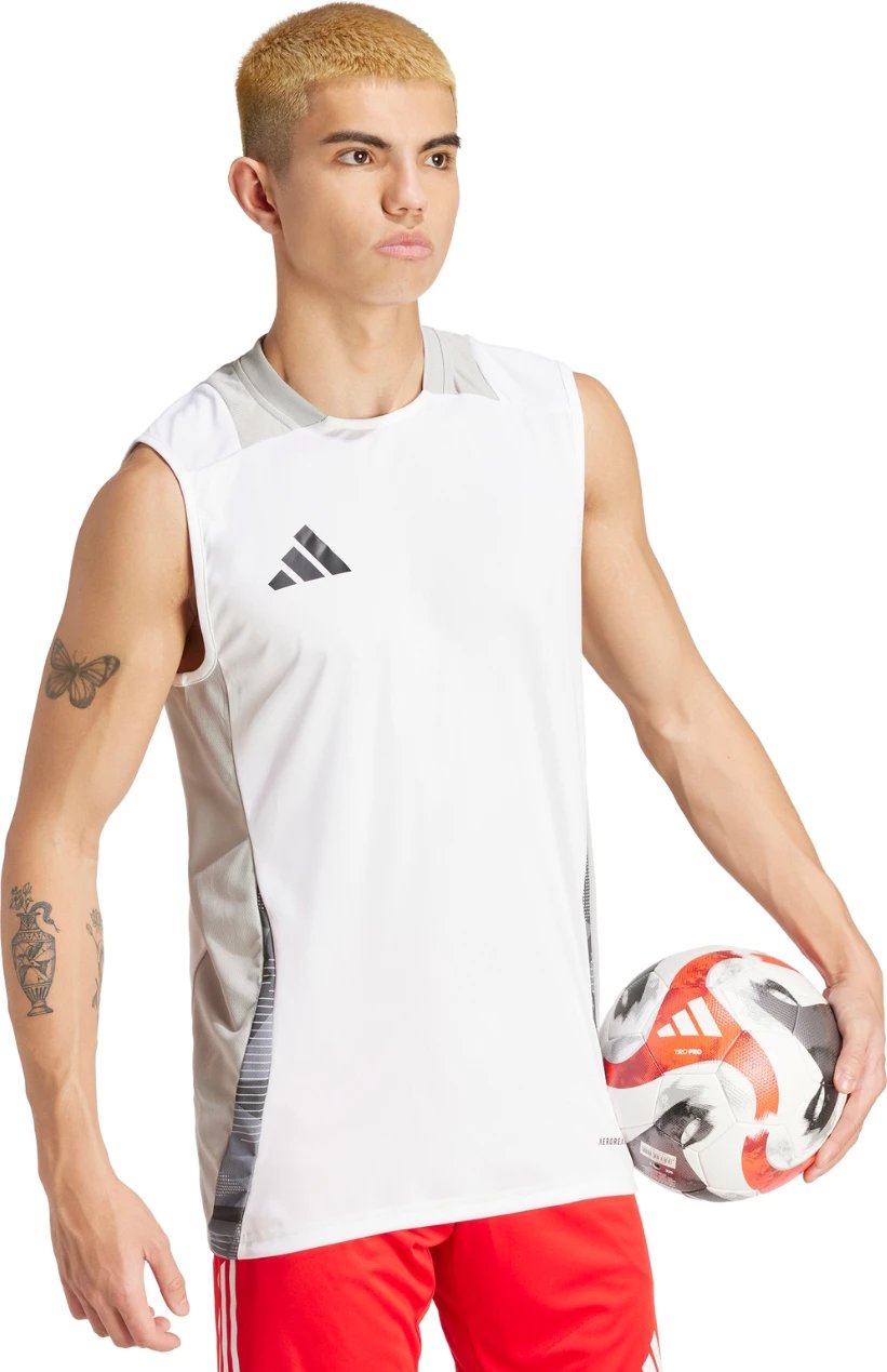 Maicë pa menge për meshkuj adidas, e bardhë