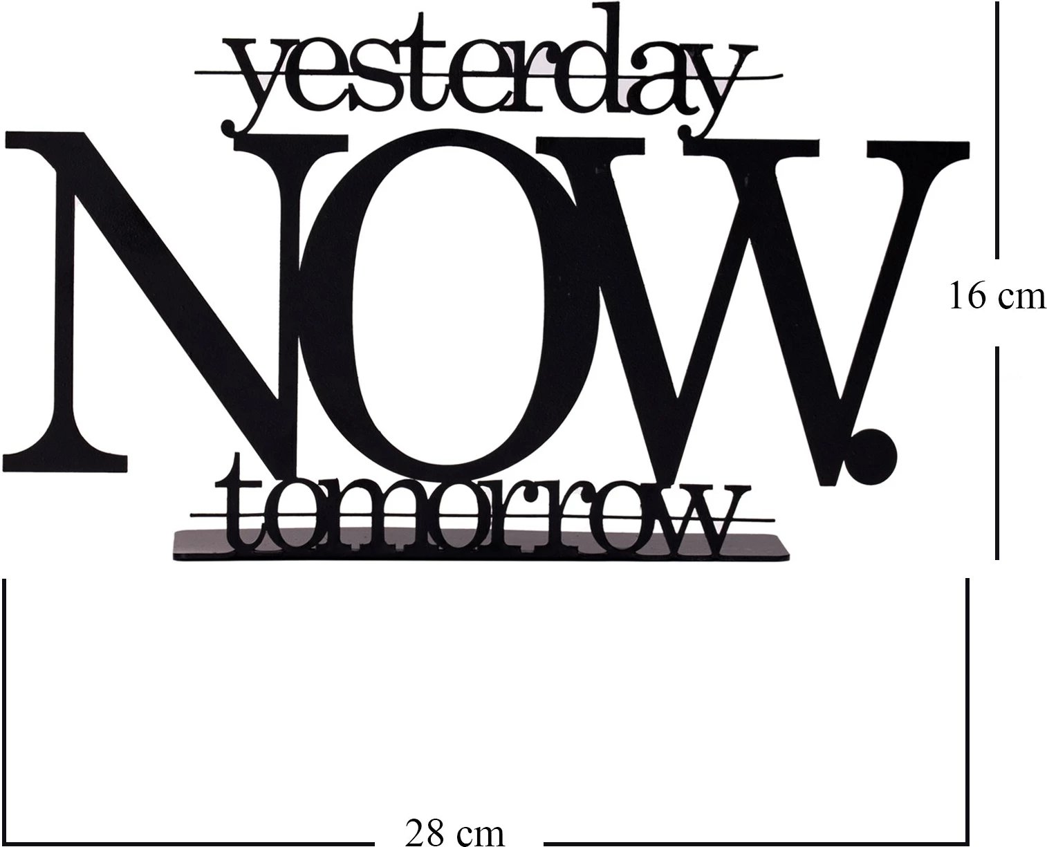 Objekt dekorativ Aberto Design, Now Tomorrow, ngjyrë e zezë Objekt dekorativ Aberto Design, Now Tomorrow, ngjyrë e zezë