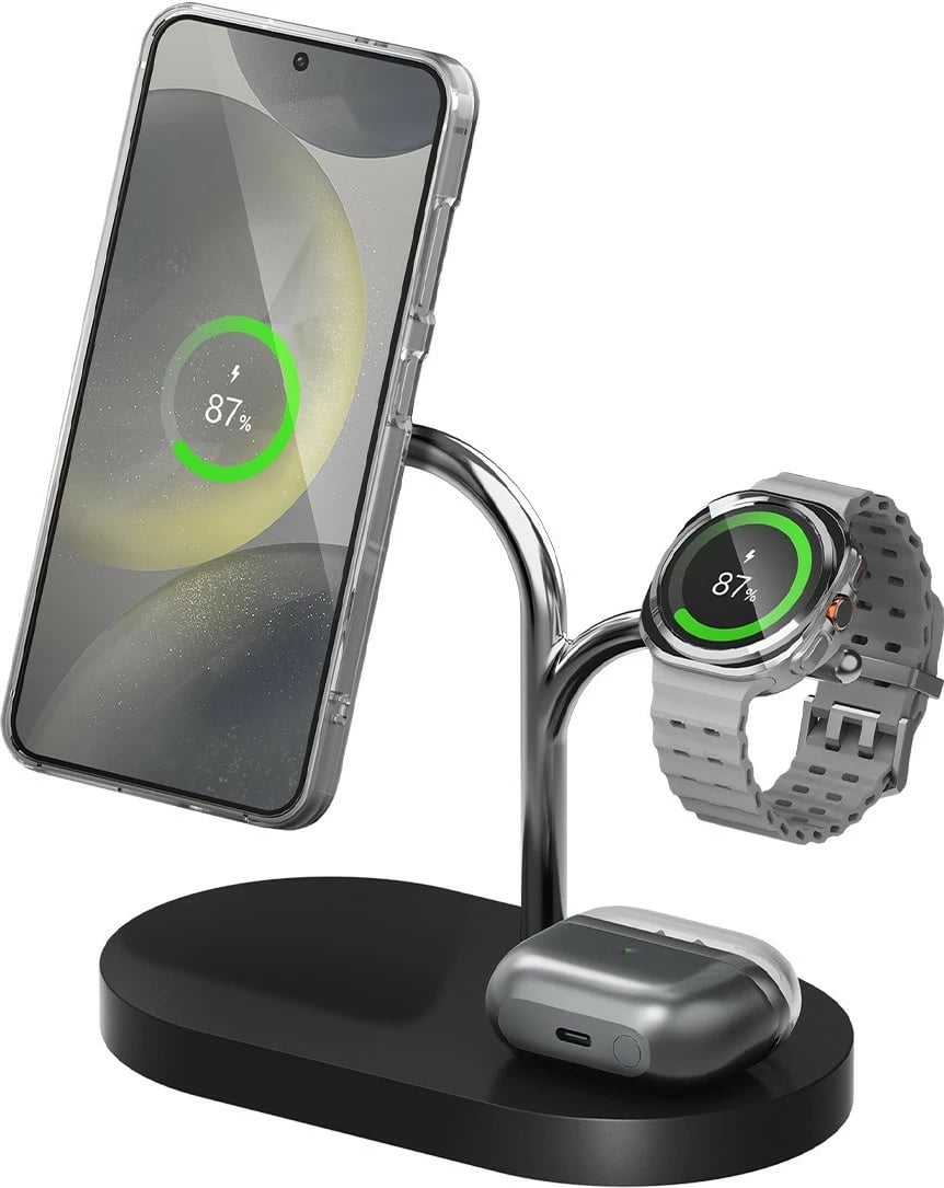 Karikues wireless 3-në-1 Samsung, i zi