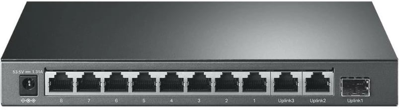 Switch TP-LINK TL-SL1311P, 8 porta PoE+, 2 porta gigabit, 1 portë SFP, Desktop