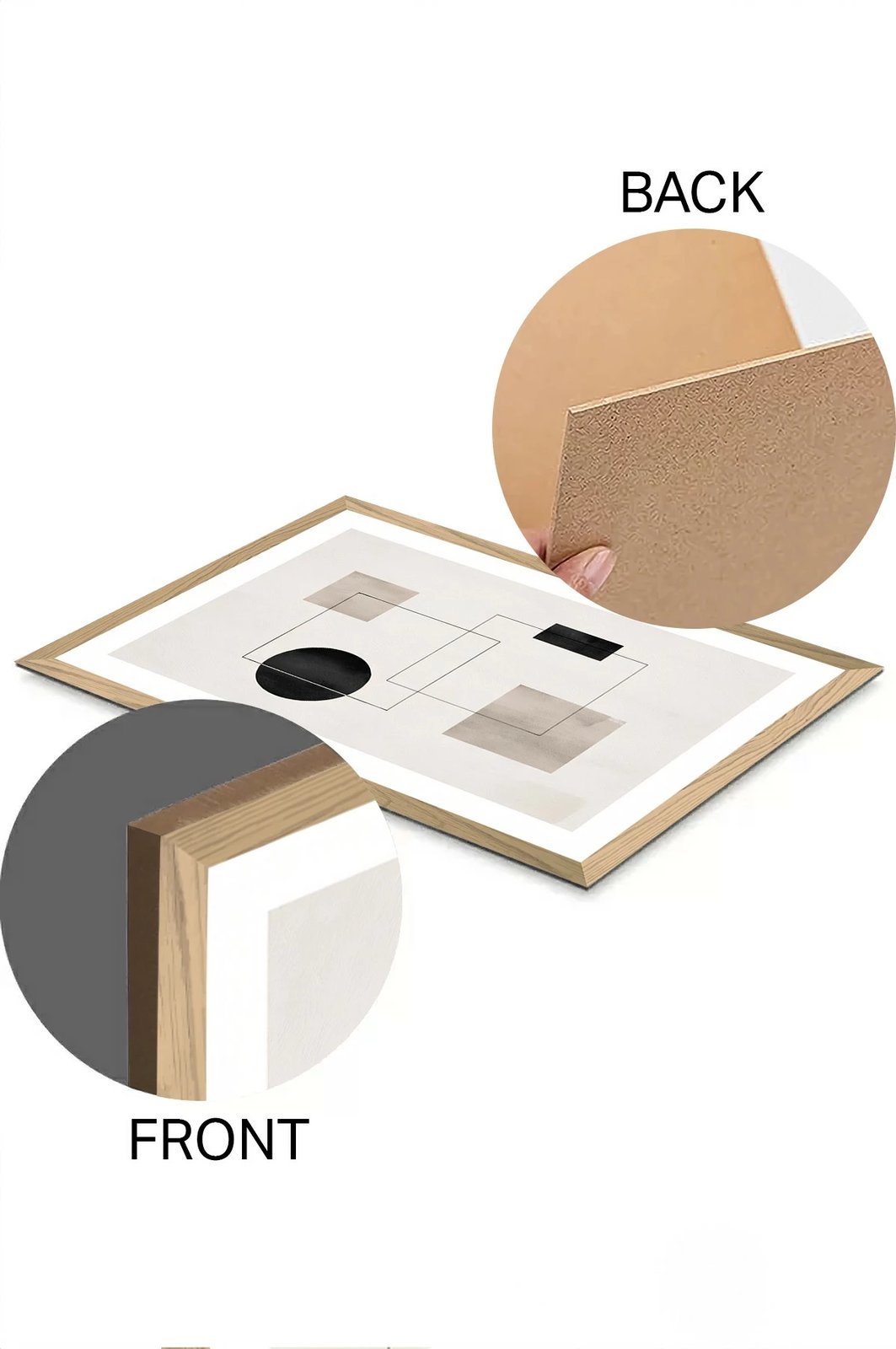 Pikturë dekorative Wallity, shumëngjyrëshe, Tekhammdf76, 33x48cm