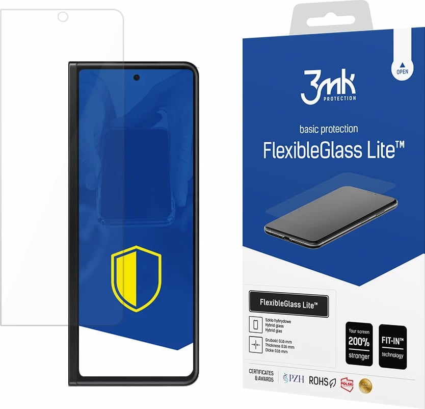 Mbrojtës ekrani 3mk FlexibleGlass Lite për Samsung Galaxy Z Fold 3, ultra i hollë, transparent