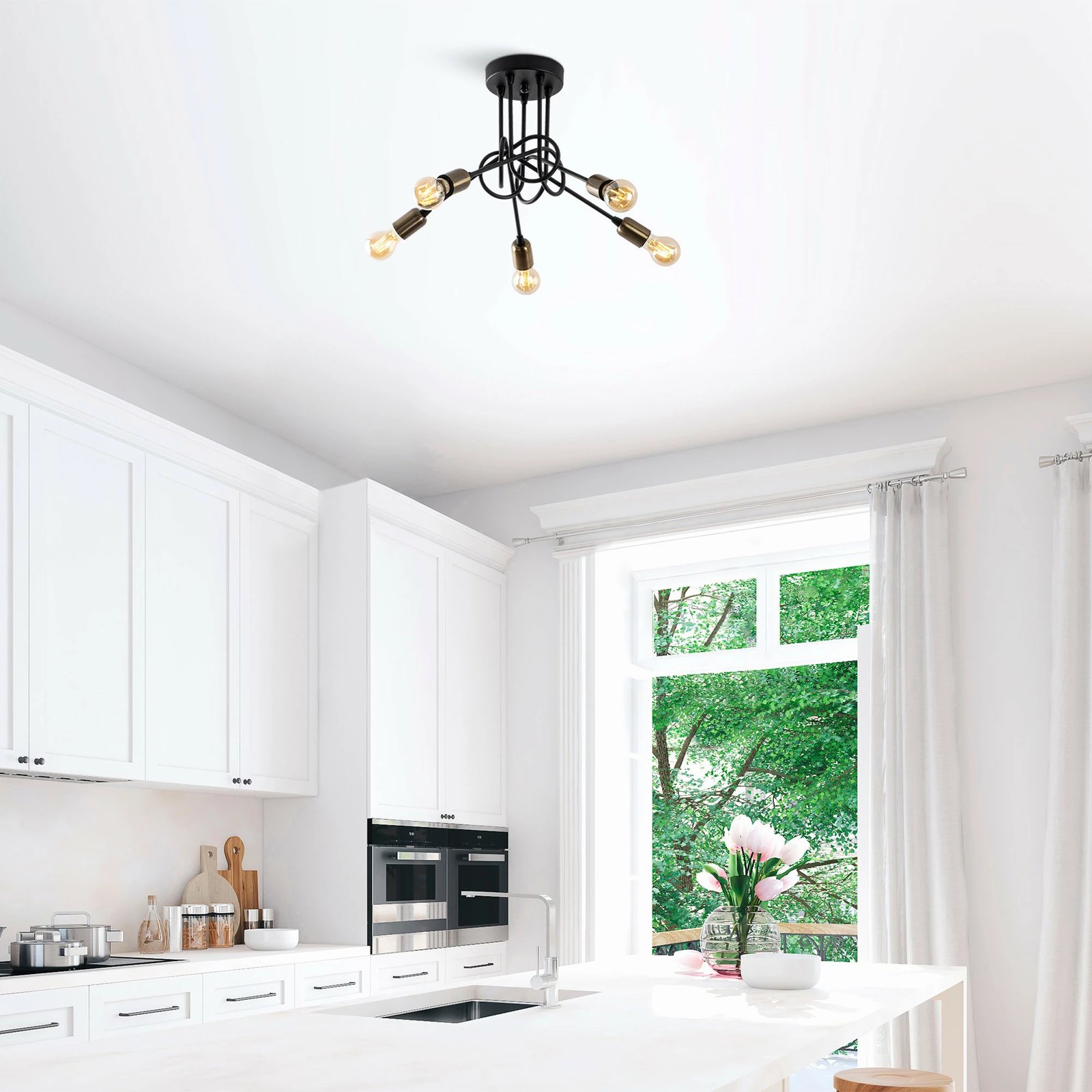 Llambadar Opviq, Viraj - 10880, ngjyrë e zezë, antike