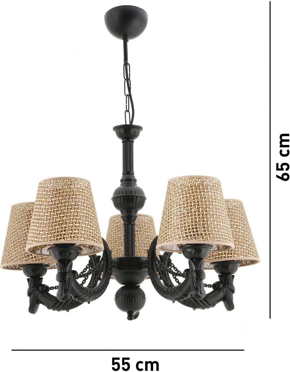 Llambadar Opviq, Fiona Hazeran Chain, e zezë, natyrale