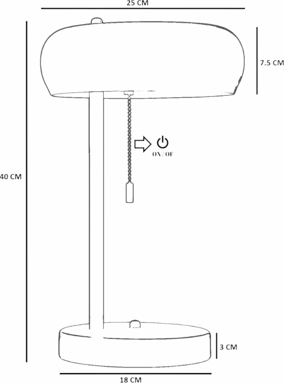 Llambë tavoline Opviq, ngjyrë mente, 8896-7