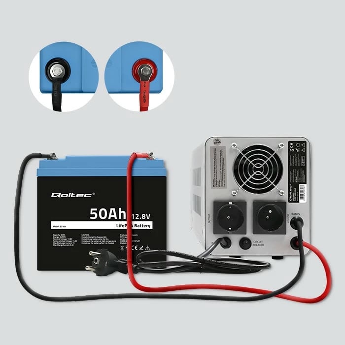 Bateri rikarikueshme Qoltec 53704, LiFePO4, 12.8V, 50Ah, 640Wh, me BMS Bateri rikarikueshme Qoltec 53704, LiFePO4, 12.8V, 50Ah, 640Wh, me BMS