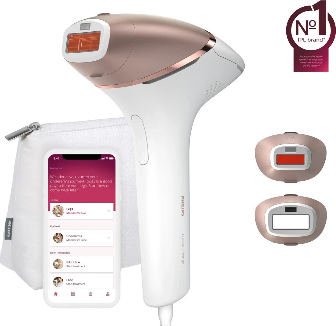Pajisje për heqjen e qimeve IPL Philips Lumea Prestige Lumea IPL 8000 Series BRI945/00, Rozë