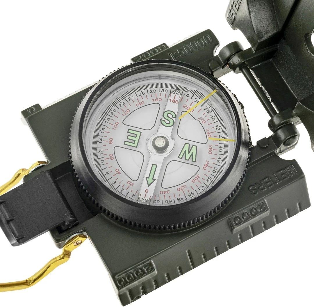 Busol Mil-Tec US me ndriçim, Metal, Olive