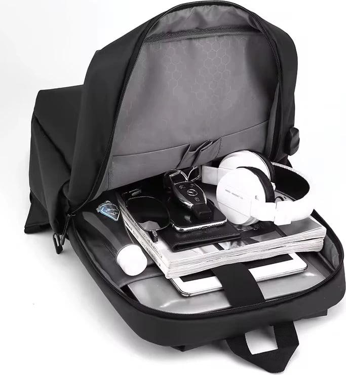 Çantë shpine, 40x30x15 cm, e zezë