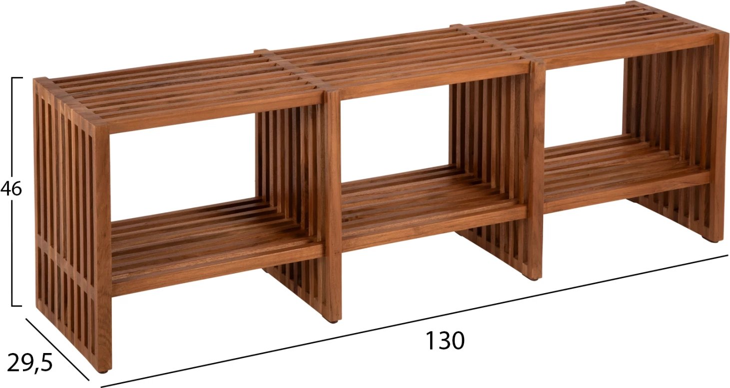 Konsolë NYA FH9831 dru TEAK ngjyrë natyrale 130x29,5x46H cm