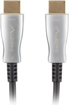 Kabllo HDMI optike Lanberg CA-HDMI-20FB-0100-BK, 10m, HDMI 2.0, E zezë
